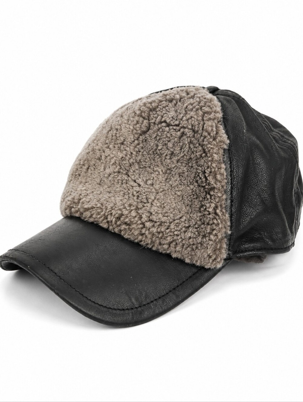 Rag & Bone Shearling Leather Baseball Cap